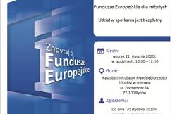 Spotkanie informacyjne pt.: „Fundusze Europejskie dla młodych”,